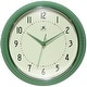 preview thumbnail 28 of 195, Infinity Instruments Round Retro Kitchen Wall Clock by Infinity Instruments 12 Inch - Green