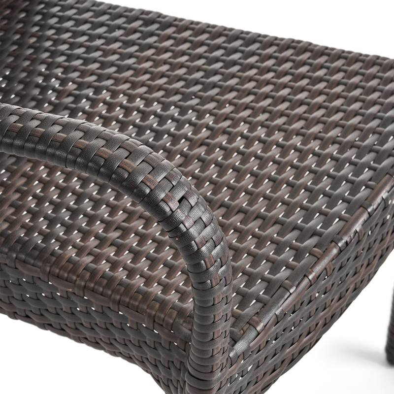 Christopher Knight Home - Salons Outdoor 6 Piece Wicker Wood Dining Set