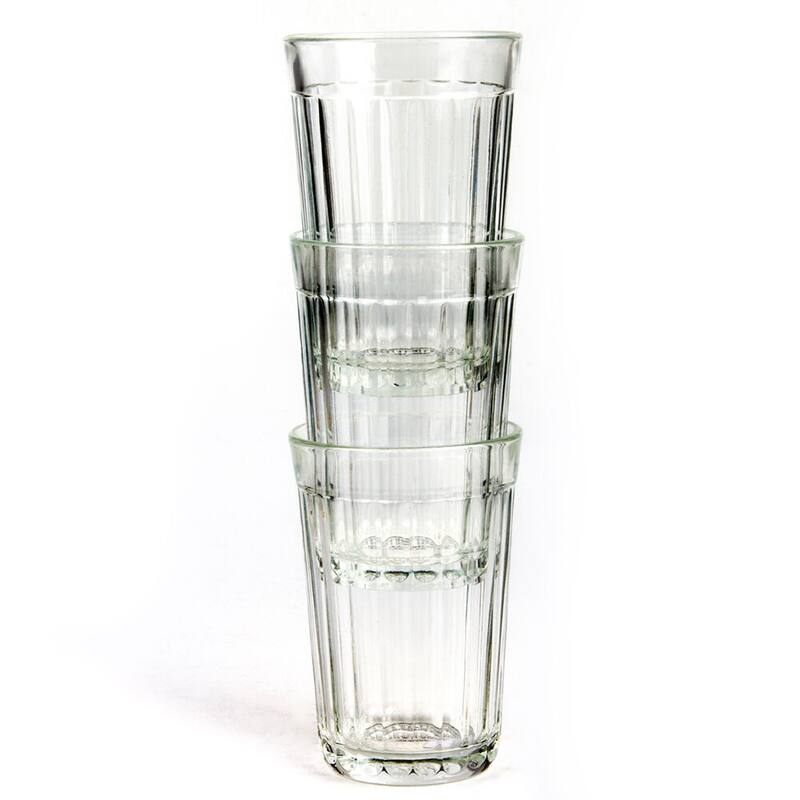 STP Goods Clear Faceted Glass Set of 4 - Set of 4