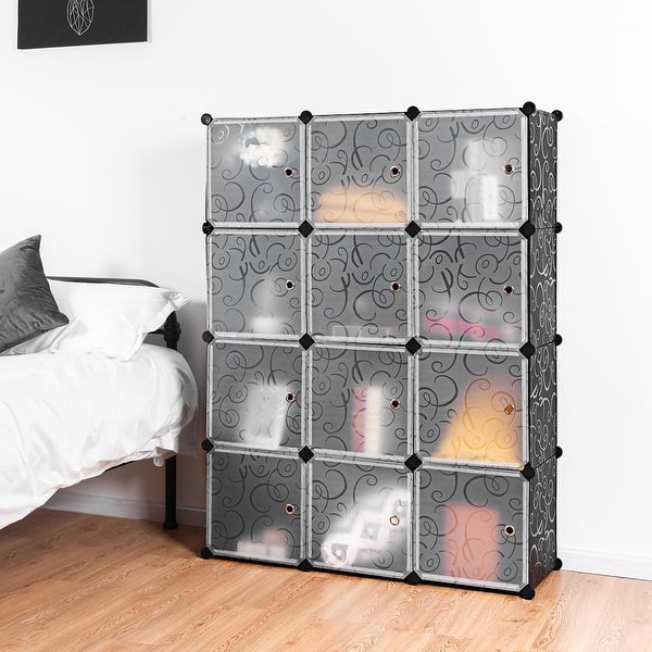 Shop Costway Diy 12 Cube Portable Closet Storage Organizer Clothes