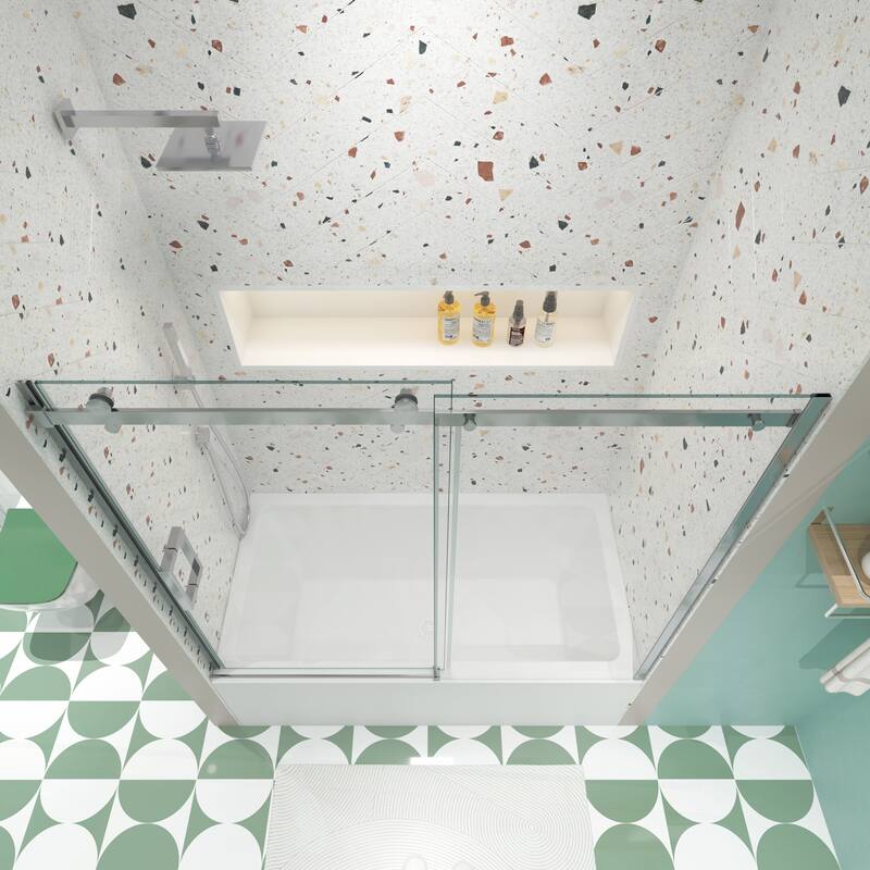 Premium Quality Sliding Shower Door for Bathtubs, Enhancing Bathroom Aesthetics
