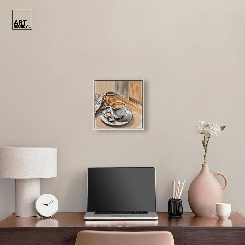Sunday Coffee Canvas by Art Remedy