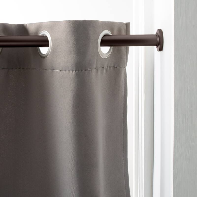 Home Details 42" -74" Adjustable Tension Curtain Rod - 42" x 74"