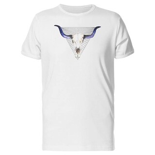 Shop Cow Skull Geometric Art Tee Men S Image By Shutterstock Overstock 21870784