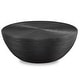 preview thumbnail 1 of 1, Uttermost Bongo Black Rattan Coffee Table - 44"W x 16"H x 44"D
