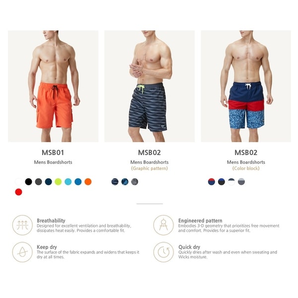 mens 2x swim trunks