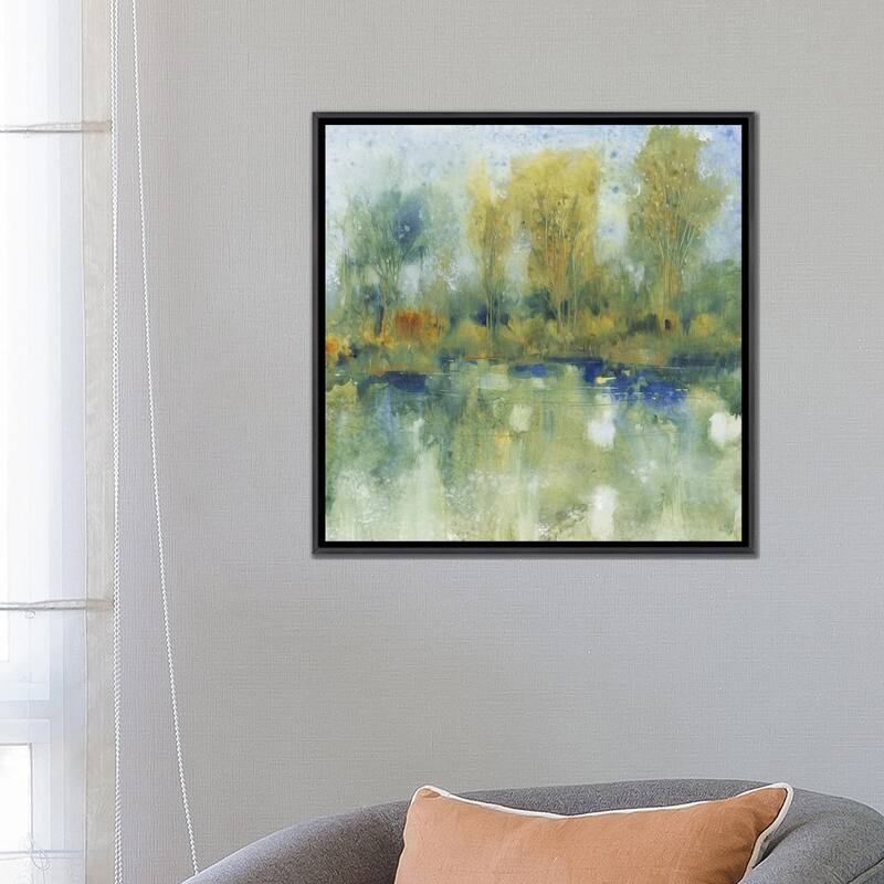 iCanvas "Pond Reflection I" by Tim OToole Framed