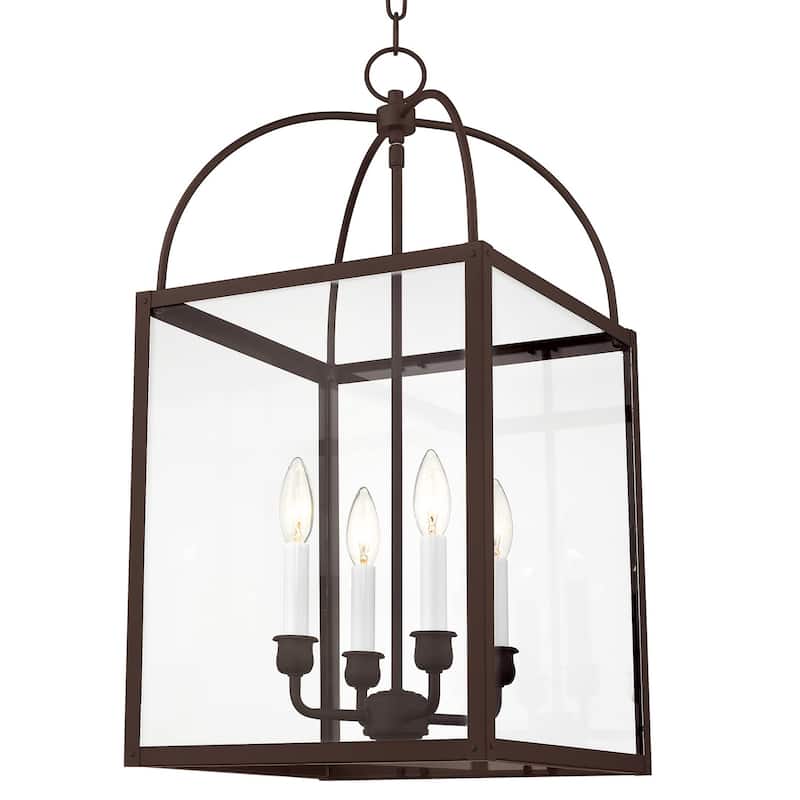 Livex Lighting 4 Light 240 Watt 12.75" Wide Pendant with Clear Glass