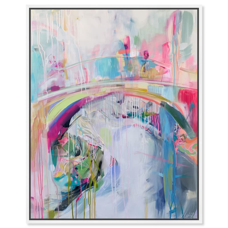 Dusk Illusions Canvas by Art Remedy - 36" x 45" - White