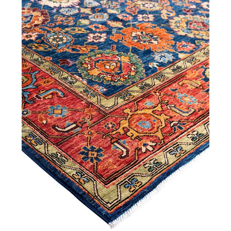 Serapi One-of-a-Kind Hand-Knotted Area Rug - Blue - 8' 1" x 10' 3"