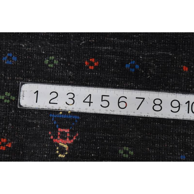 Gabbeh Oriental Area Rug Handmade Tribal Grey Silk Carpet - 8'11" x 11'11"