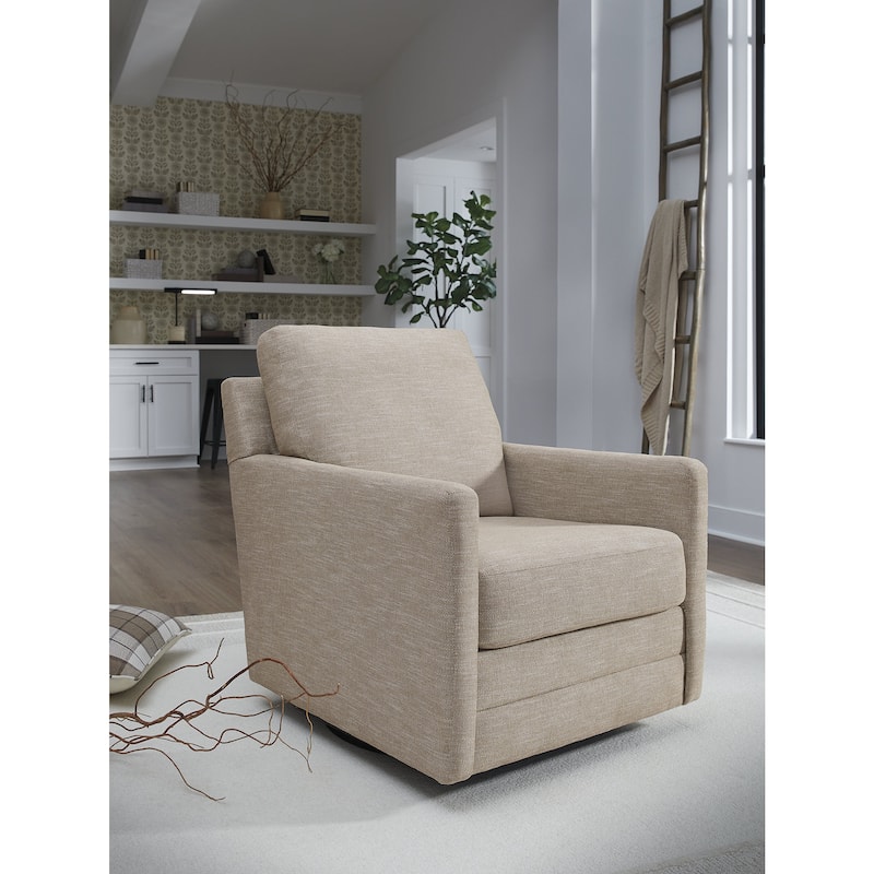Signature Design by Ashley Freybourne Next-Gen Nuvella Swivel Accent Chair - 30" W x 37" D x 37" H - Brown