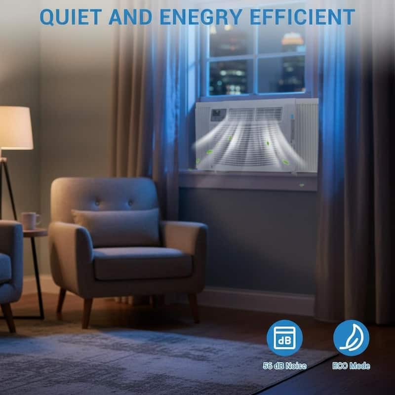 12000 BTU Window Air Conditioner, Fast Cooling to 550 Sq.Ft.