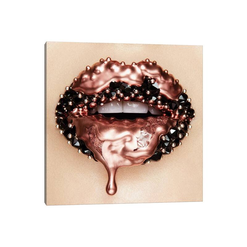 iCanvas "Rose Gold Melting Carat" by Vlada Haggerty Canvas Print