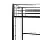 preview thumbnail 9 of 12, Walker Edison Abner Black Metal Classic Twin Loft Bed