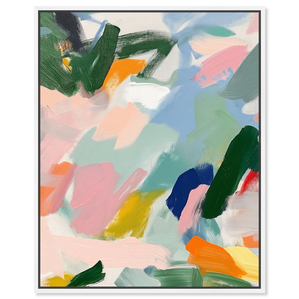 Abstract Brush Rhythm Canvas by Art Remedy