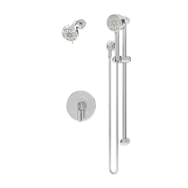 Symmons S3598B15TRM Dia HydroMersion Pressure Balanced Shower System - Polished Chrome