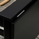 preview thumbnail 7 of 6, HOMCOM Folding Dining Table with Solid Wood Frame, Collapsible Drop Leaf Table for Small Spaces, Extendable Kitchen Table, Black