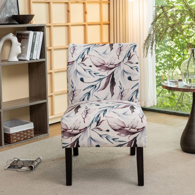 The Curated Nomad Pavilion Upholstered Armless Accent Slipper Chair