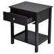 preview thumbnail 5 of 8, Costway Nightstand with Drawer Storage Shelf Wooden Bedside Sofa Side