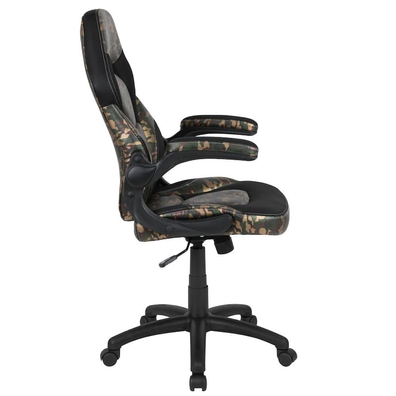 High Back Racing Style Ergonomic Gaming Chair with Flip-Up Arms