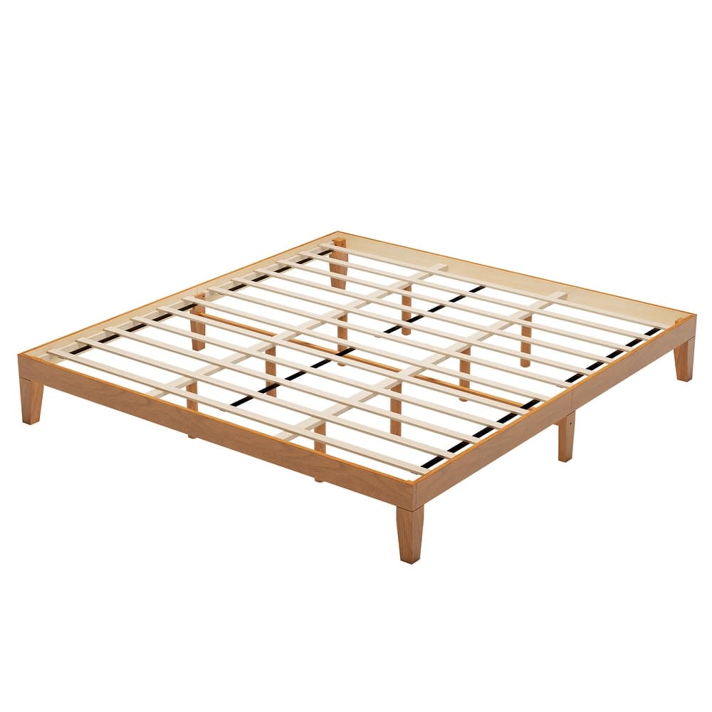 RENEWLINE 12inch Wood Platform Bed Frame Easy Assembly​