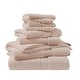 preview thumbnail 13 of 130, Madison Park Signature 800GSM Ultra-Soft 100% Cotton Absorbent Towel Set 8-Piece - Blush