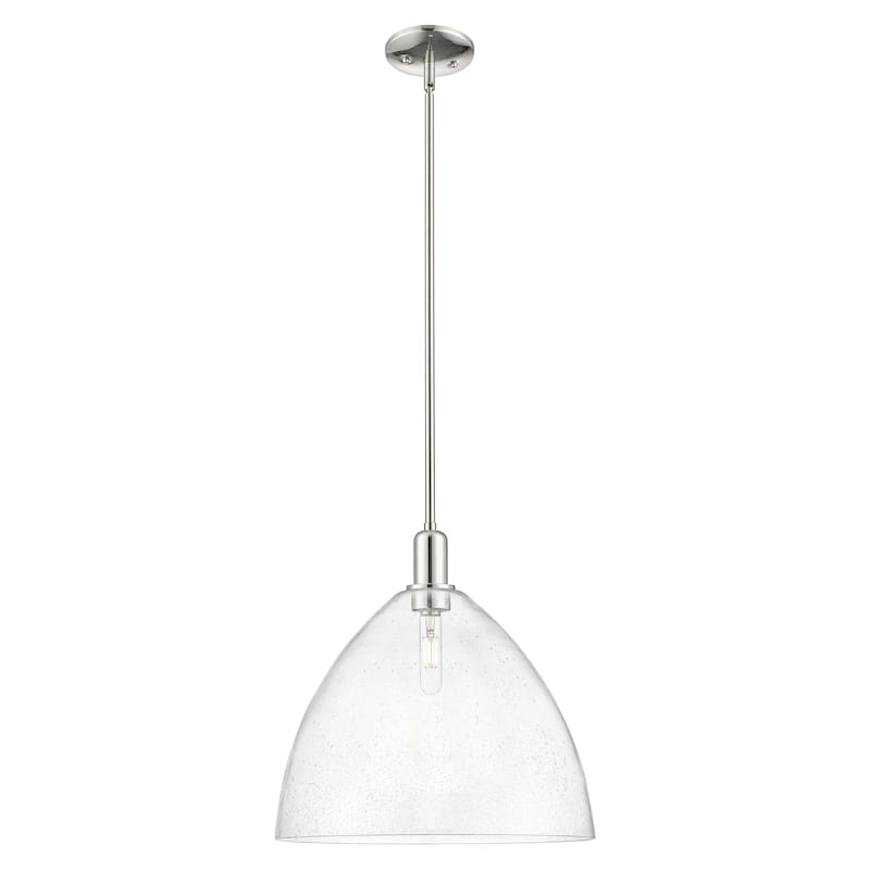 Innovations Lighting Endless Possibilities Arcadia - Bristol - 1 Light 16" Stem Hung Mini Pendant - Polished Nickel/Seedy