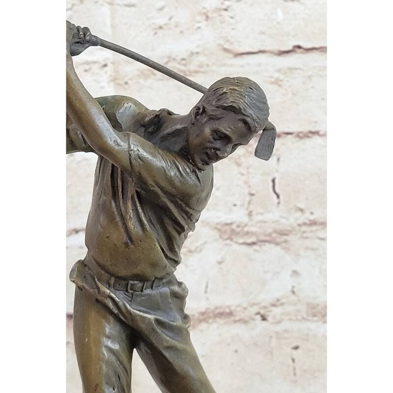 Ben Hogan Male Golfer Sports Memorabilia Golf Club Art Pga Bronze Marble Statue