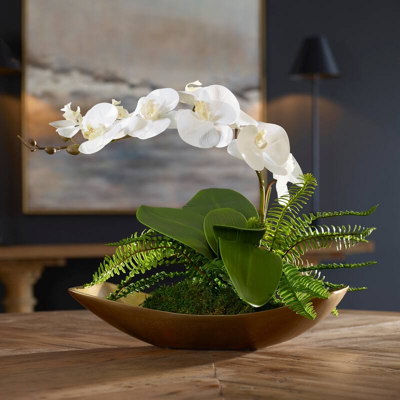 Uttermost Transcend Orchid Centerpiece - 18"W x 16"H x 16"D