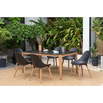 Amazonia FSC Certified Wood Jenhuer Outdoor Patio Dining Set