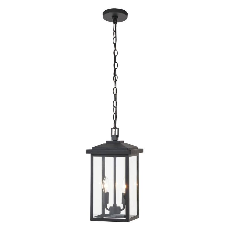 KAWOTI Black Outdoor Wall Sconces and Pendant Light