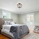 preview thumbnail 15 of 16, Modern Farmhouse 3-Light Flush Mount Bohemian Distressed Wood Ceiling Lights