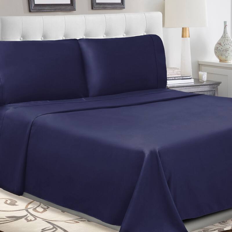 Superior Cotton Percale Solid Bed Sheet Set