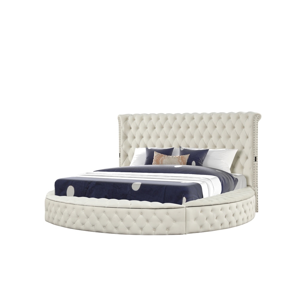Linford tufted discount platform bed