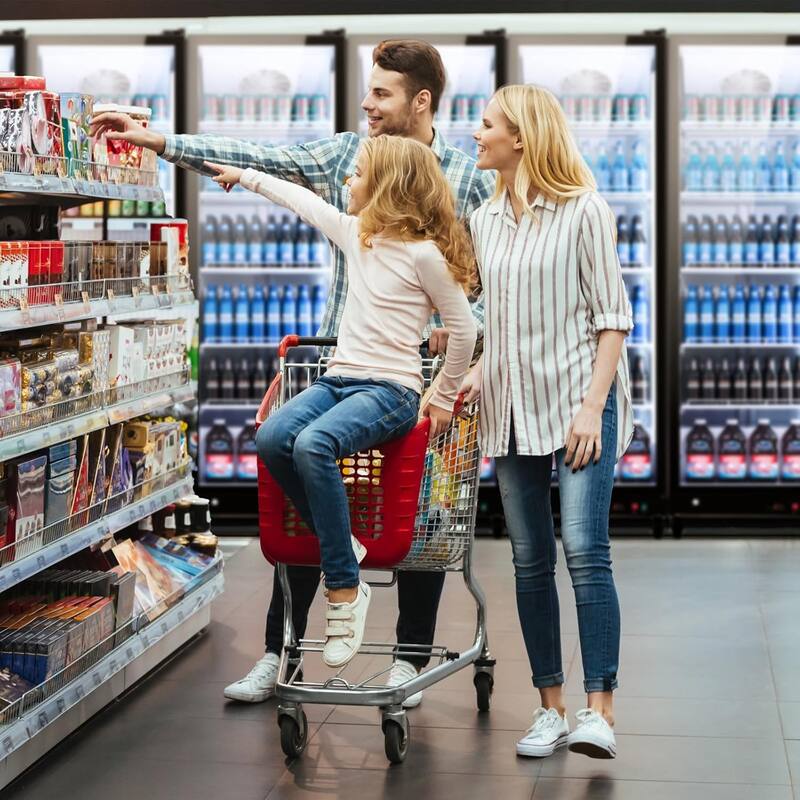 Yeego 17.48 cu.ft Commercial Beverage Display Cooler Refrigerator - 17.48 cu.ft