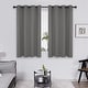 preview thumbnail 67 of 135, Deconovo Grommet Room Darkening Curtains, Set of 4 Panels 52x45 Inch - Light Grey