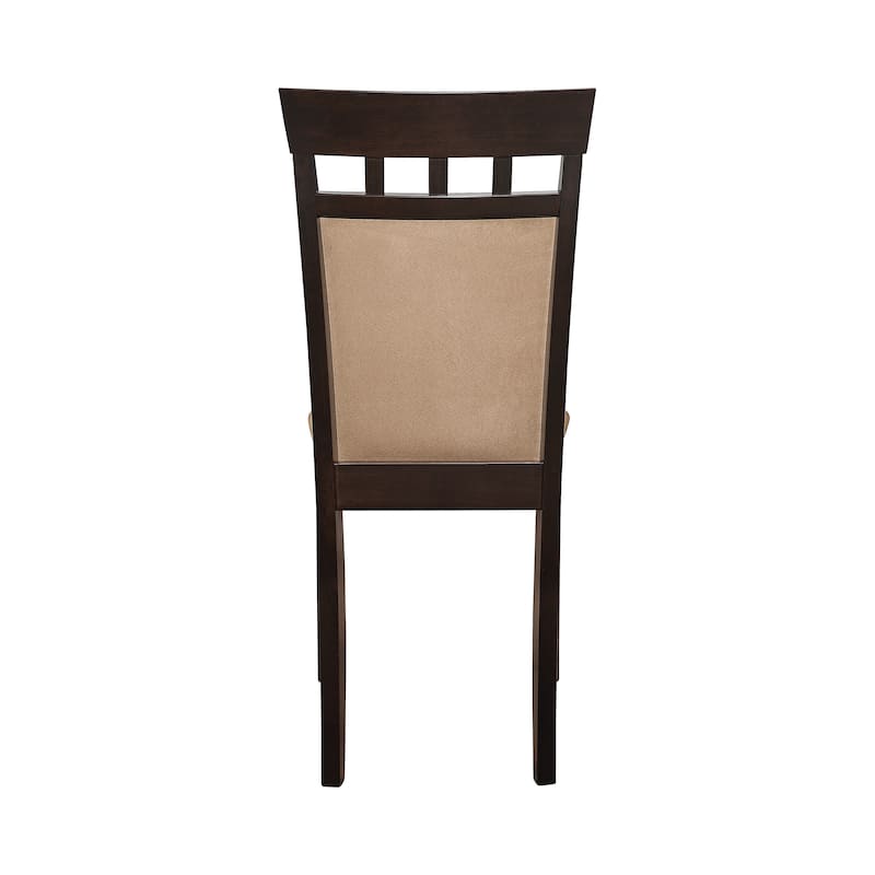 Alencon Beige and Cappuccino Upholstered Dining Chairs (Set of 8)
