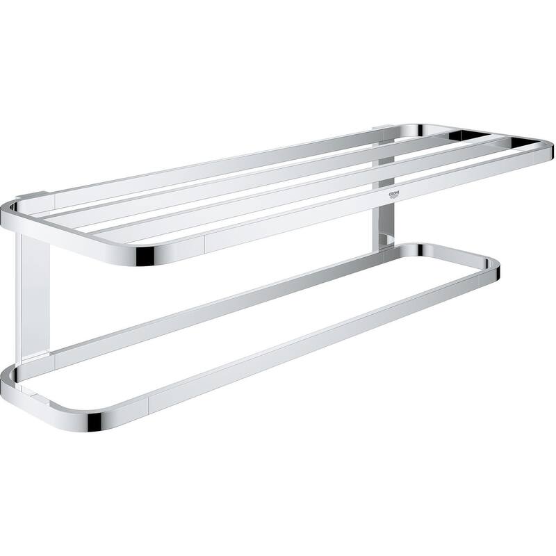 Grohe Selection 23-7/16" Towel Rack with Integrated Towel Bar - Starlight Chrome