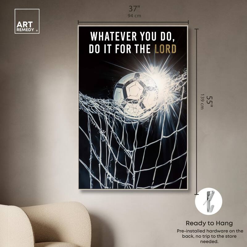 Do it for the Lord Soccer Canvas by Art Remedy