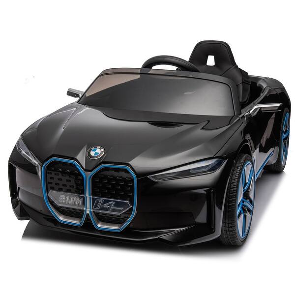 slide 2 of 80, Christmas Gift 12V BMW I4 Ride-On Car for Kids, Remote Control, LED Lights, Music