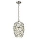preview thumbnail 2 of 4, Palla 1 Light Antique Silver Mini Chandelier - 8.5'' W x 13.75'' H