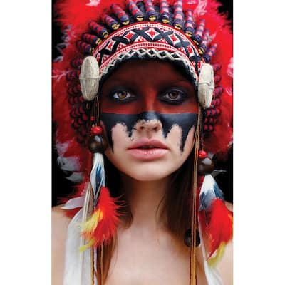 Global Fusion Native American 3-Panel Wall Mural