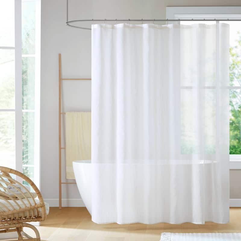 Madison Park Lydia Sheer Shower Curtain
