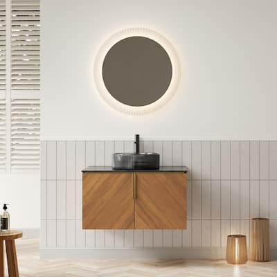 Wall-Mounted Bathroom Vanity with Sink