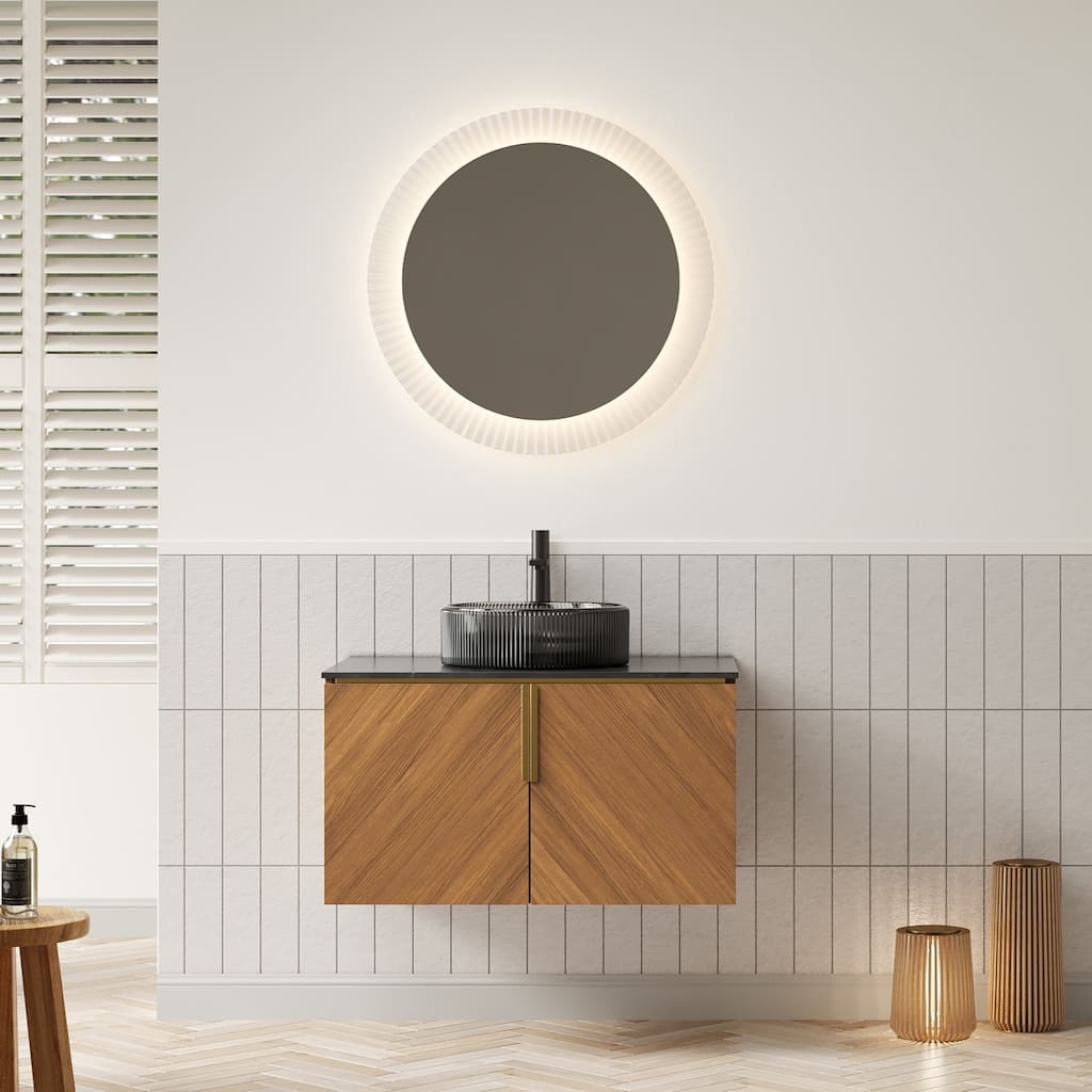 Wall-Mounted Bathroom Vanity with Sink