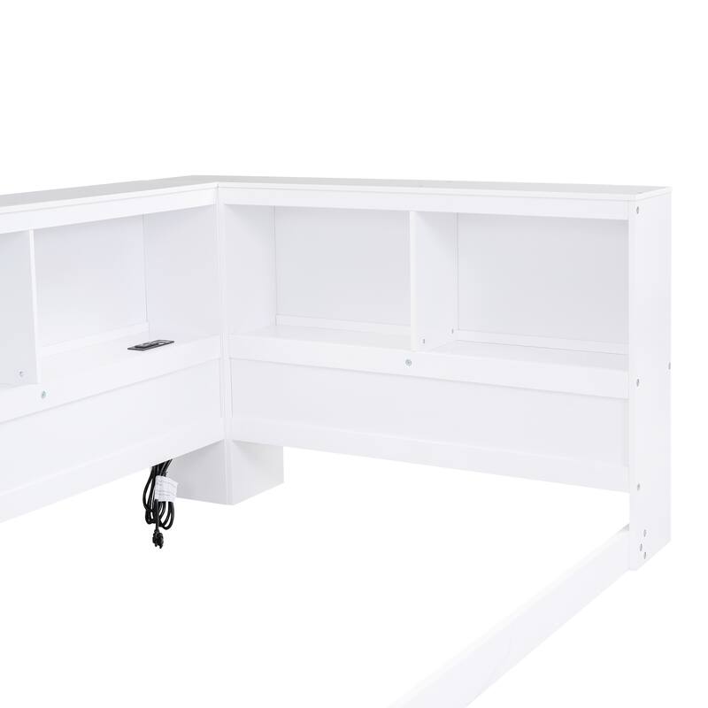 Wood Twin Size Daybed With Storage Cabinets And Usb Ports