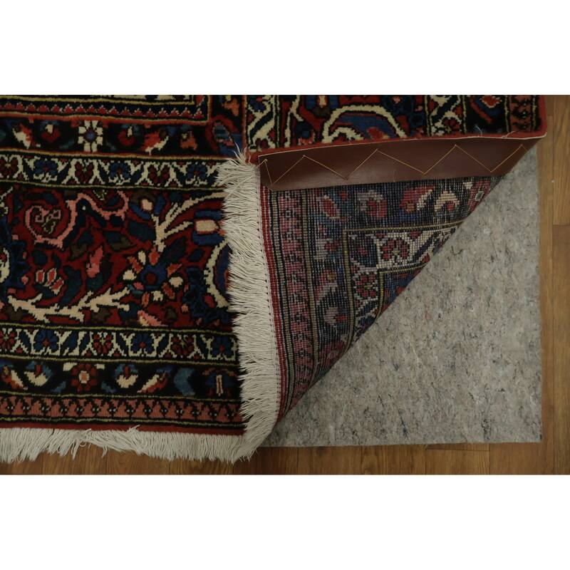 Hand Knotted Oriental 100% Wool Carpet Traditional Floral Red Bakhtiari Area Rug - 12' 2'' X 8' 6''