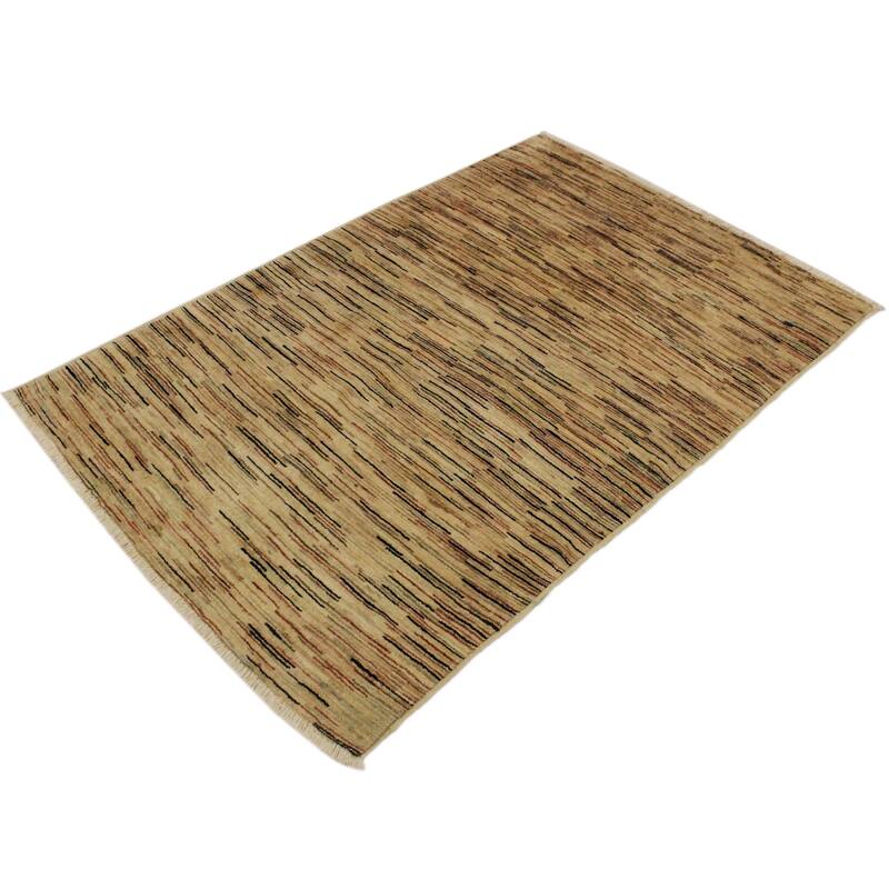 Boho Earthline Gabbeh Hand Knotted Wool Area Rug