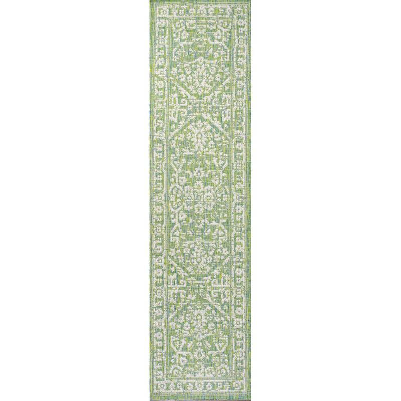 JONATHAN Y Medallion Textured Weave Indoor/Outdoor Area Rug